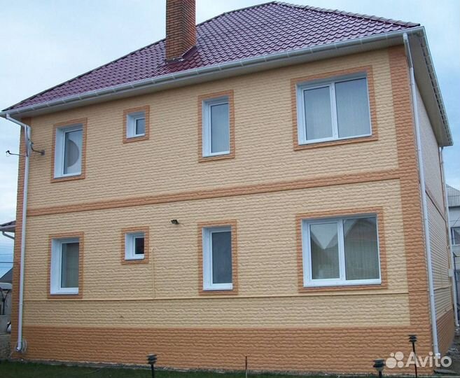 Фасадные панели с утеплителем под кирпич