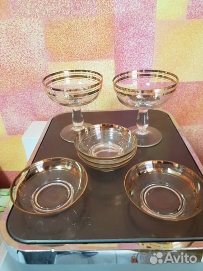 Чешское стекло, рюмки и фужеры СССР