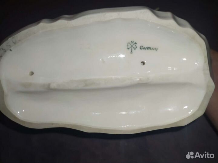 Фарфоровая статуэтка цапли