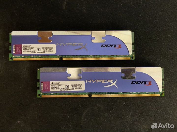 Kingston hyperx ddr3 4gb(2+2) 1600MHz
