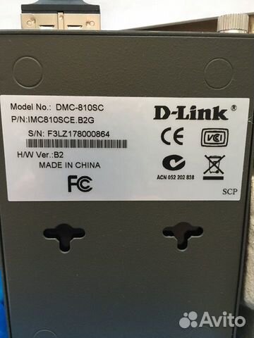 Медиаконвертер D-Link DMC-810SC