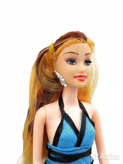 Кукла Sobia с сумкой в синем платье 30см BBL7780