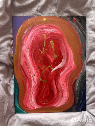 Картина на картоне акрилом 30х40