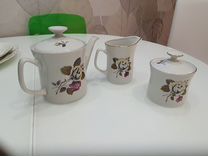 Чайник и сахарница и молочник Porcelana Польша