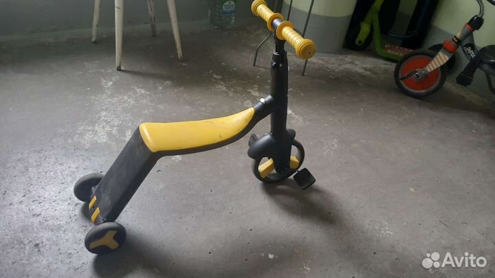 Детский 3-колесный самокат-беговел Bert Kids