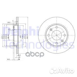 Диск тормозной (2 шт в уп) цена за 1шт. BG3364