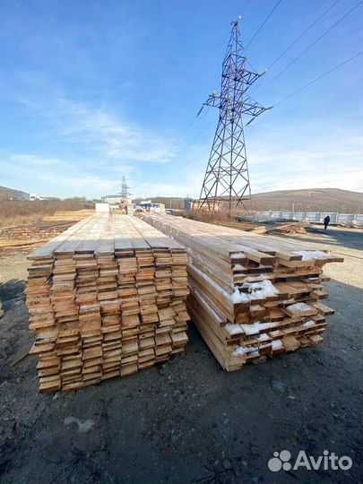 Доска обрезная, брус 100х200х6000