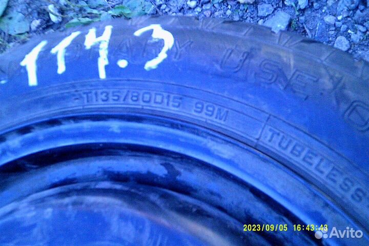 R15 Dunlop SP RV-Major TG 3 135/80, PCD 4x114.3 DIA 66