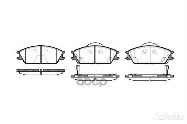 Колодки торм.пер. Akebone 0224.22 Remsa