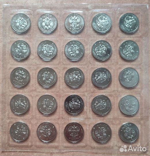 Монета олимпиада сочи 2014 талисманы в блистере