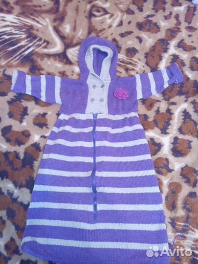 Конвертик прогулочный вязанный ручной работы