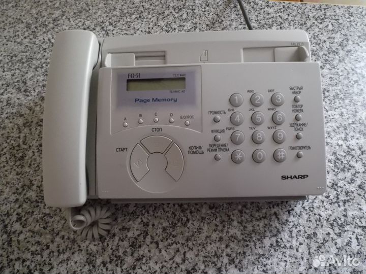 Факс-телефон sharp