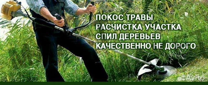 Покос травы, расчистка участка