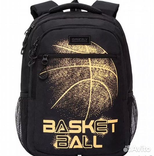 RU-132-1 Рюкзак (3 черный - оранжевый)