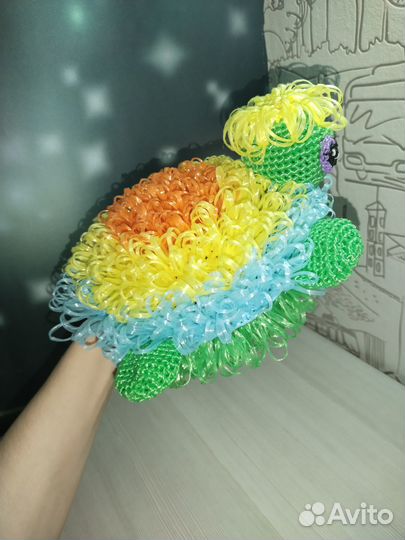 Мочалка игрушка черепашка