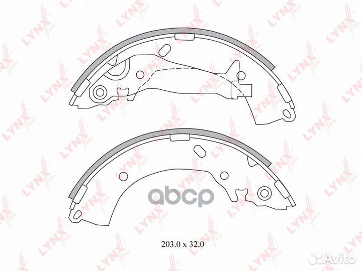Колодки тормозные задние BS-3600 lynxauto
