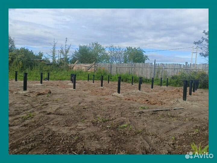 Монтаж винтовых свай под ключ