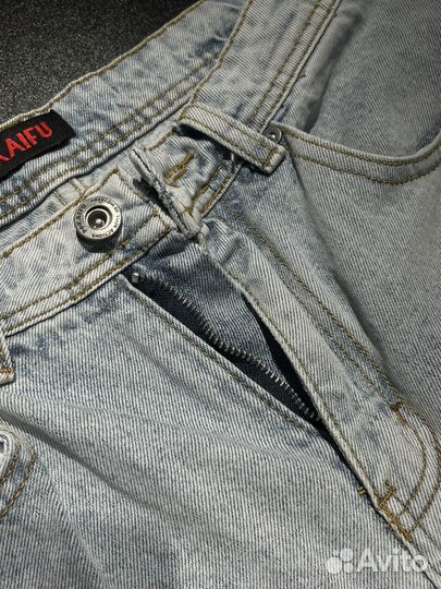 Джинсы pokaifu голубые