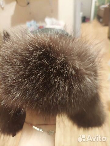 Шапка ушанка женская кожаная
