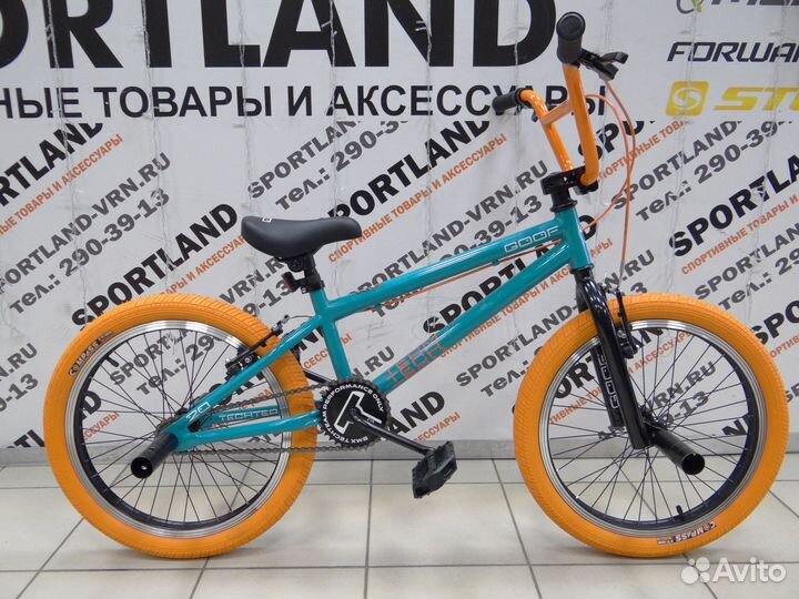 BMX Tech Team Goof бирюзово-оранжевый