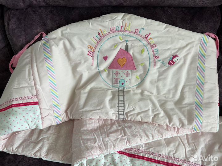 Бортики на детскую кроватку