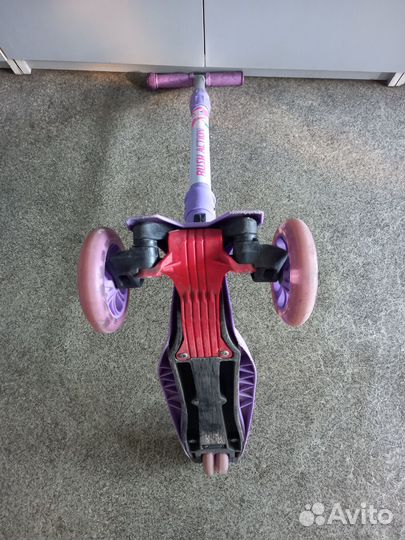 Самокат детский трехколесный светящиеся колеса бу
