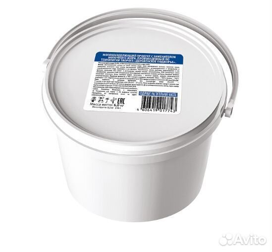 Творожный продукт Деревенское подворье 5кг ведро