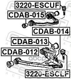 Опора шаровая 3220-escuf 3220-escuf Febest