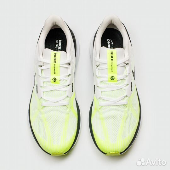 Кроссовки Nike Air Zoom Structure 25 White Yellow