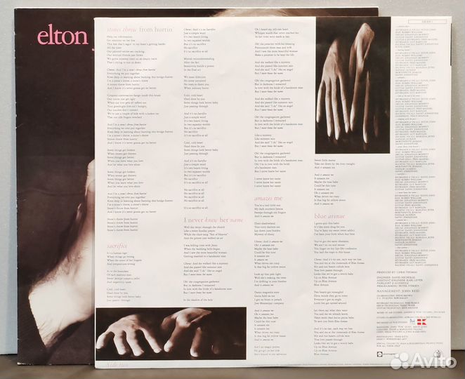 Elton John – Sleeping With The Past (винил, LP), 1