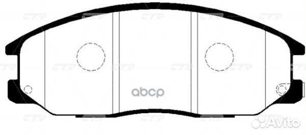 Ckks-7 Колодки тормозные дисковые перед G