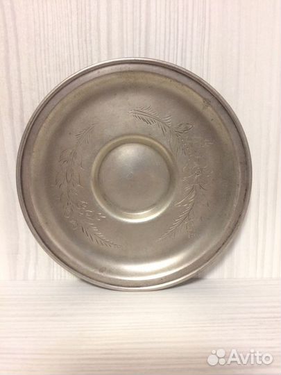 Блюдце серебро СССР. 875 пр