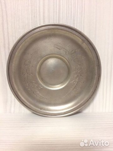 Блюдце серебро СССР. 875 пр