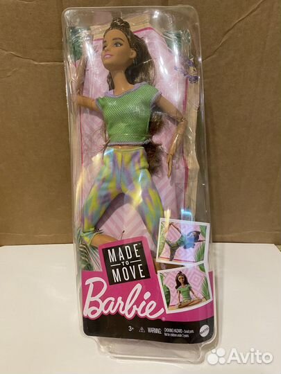 Кукла Барби йога безграничные движения зелёный топ