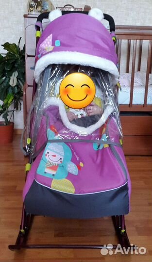 Детские санки коляска ника