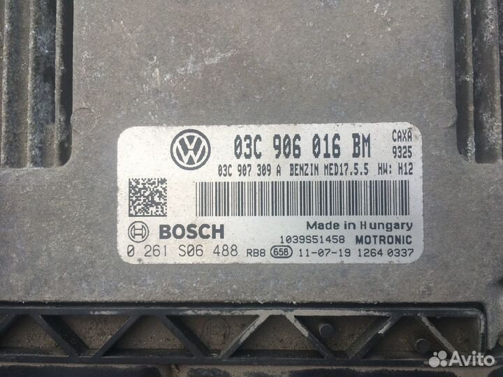 Блок управления двигателем volkswagen golf 6