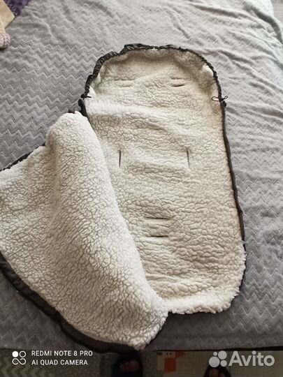 Конверт зимний на овчине amarobaby 105 см