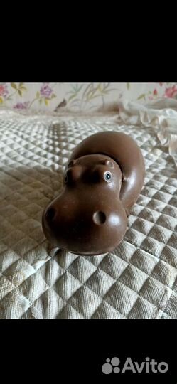 Игрушка бегемот СССР пластмас