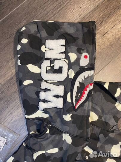 Зип худи Bape shark