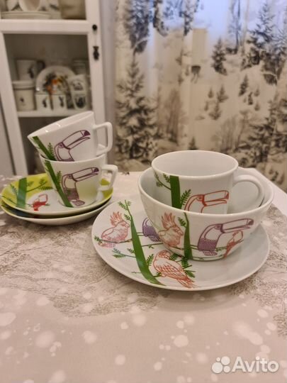 Набор посуды чашка / тарелка / пиала / чайная пара