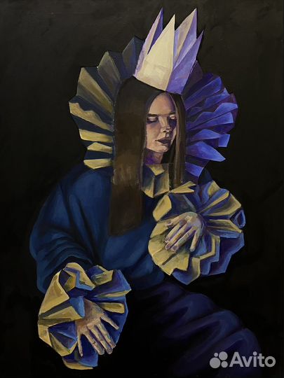 Картина на подрамнике, акрилом 60*80