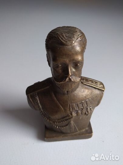 Бюст Бронза - Николай II - император Всероссийский