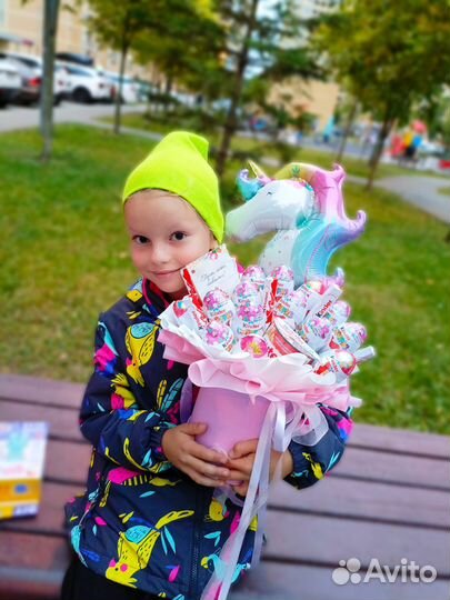 Сладкий букет, kinder, подарки, поздравления