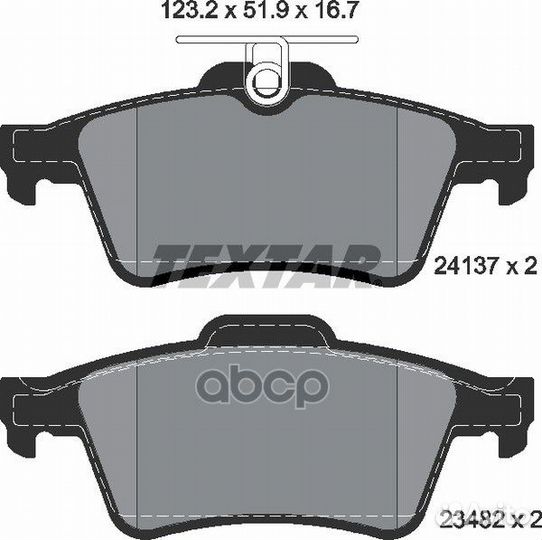 Колодки тормозные дисковые зад 2413701 Textar