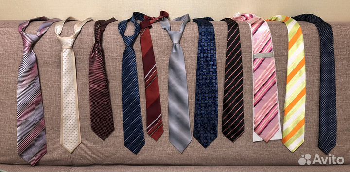 Галстук мужской 11 штук