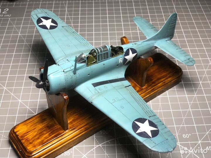 Сувенирная модель самолета SBD-2 dauntless 1:48