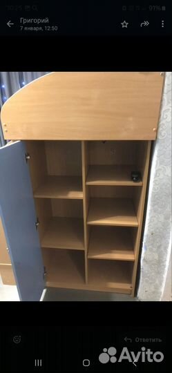 Кровать чердак со столом