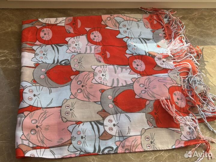 Шарф с котами