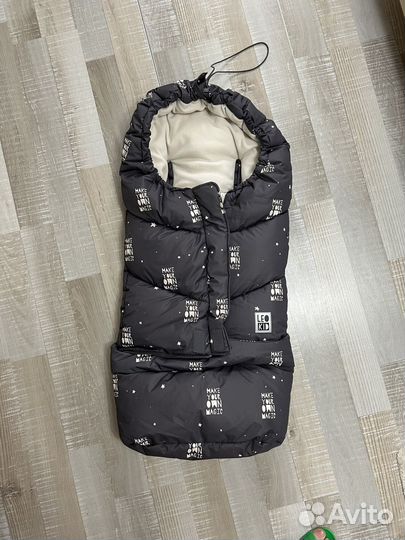 Зимний конверт в коляску leokid