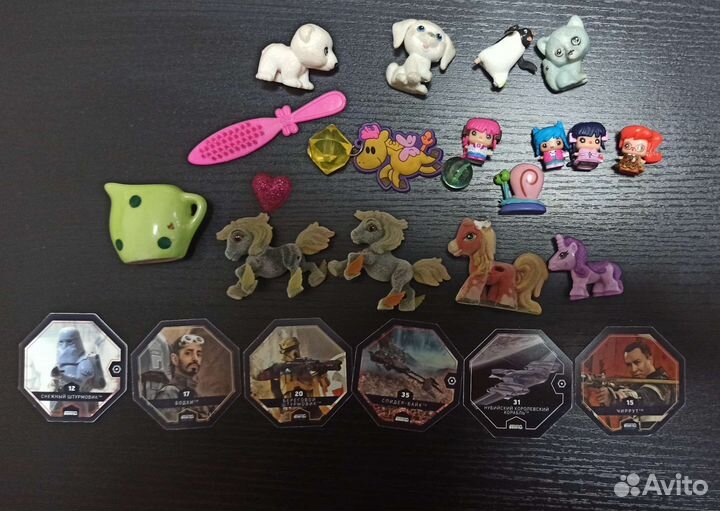 Игрушки из Киндера, My Little Pony фигурки, значки